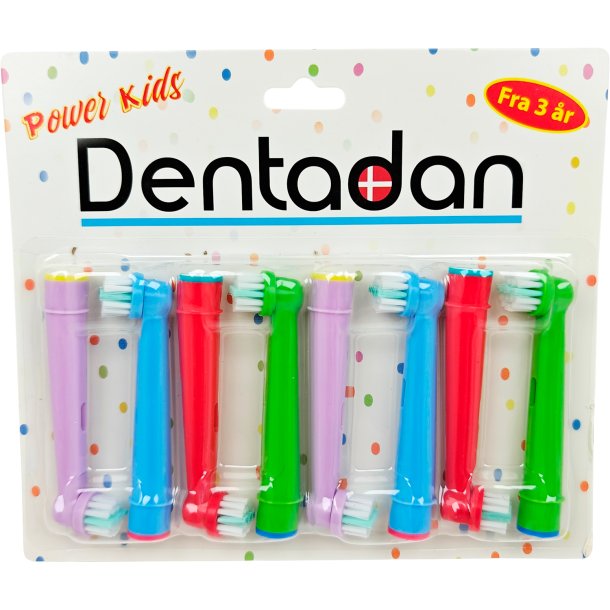 Dentadan Borsthuvuden Fr barn 8 st. Power Kids Oral-B-kompatibel