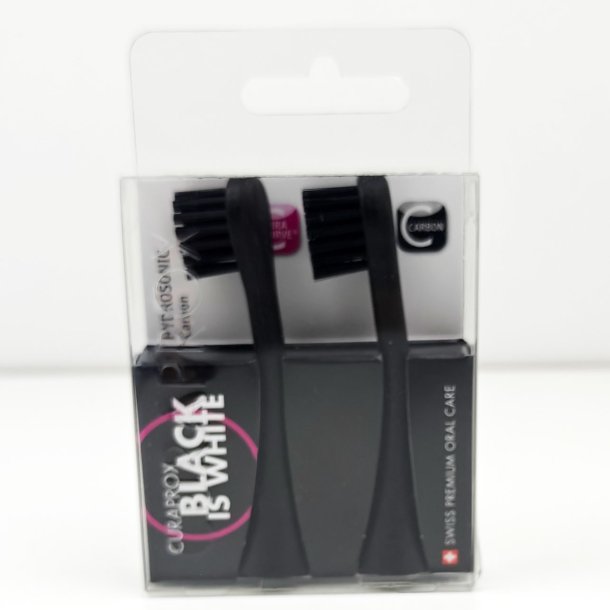 Curaprox borsthuvuden svart r vit fr hydrosonic elektrisk tandborste