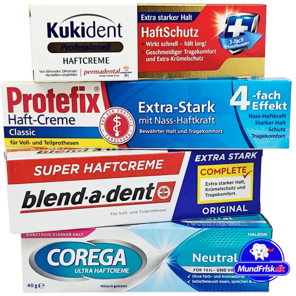 Die 4 meistverkauften Prothesenkleber bei MundFrisk