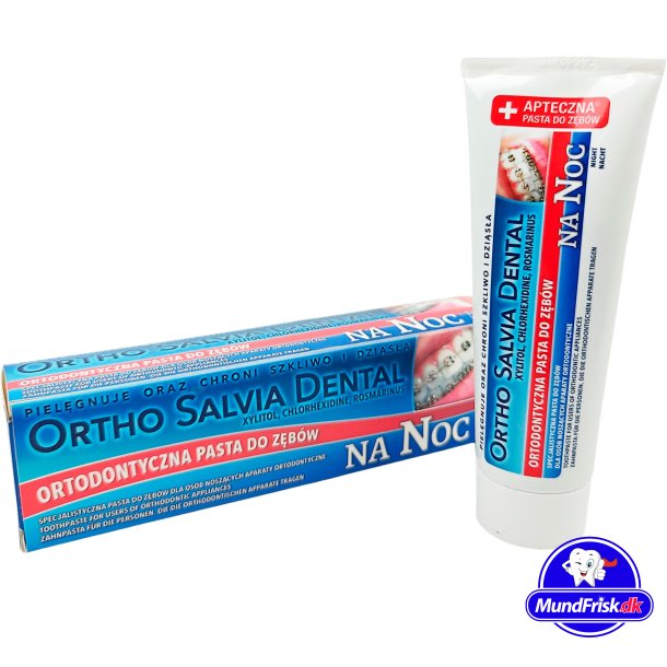 Ortodontisk Tandpasta til Bjler ATOS Ortho Salvia Fluor Night 75 ml