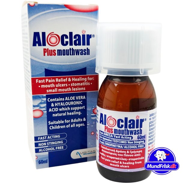 Beroligende og srhelende Munnvann ALOCLAIR Plus 60 ml