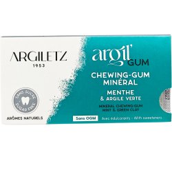 Mineraltuggummi Argiletz Mint &amp; Green Lera 12 st.