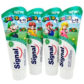 Super Mario Barntandkrm SIGNAL Junior 6-13 r Mild Mint 75 ml