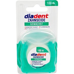 Vokset Tandtrd DIADENT Fresh Mint & Fluor 100 mtr.