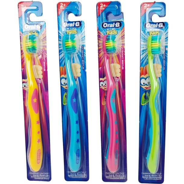 ORAL-B Kids B�rnetandb�rste Oral-B Kids tandb�rste 2+ �r � Ekstra sk�nsom pleje til de mindste (1 stk.)