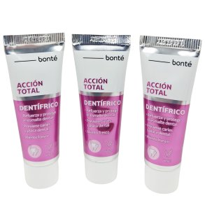 Bonté Tandkräm Total Action 3 x 25 ml.
