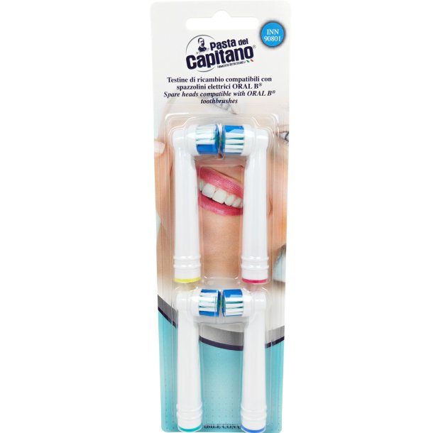 Pasta del Capitano Borsthuvuden - Kompatibla Oral-B (4 st.)
