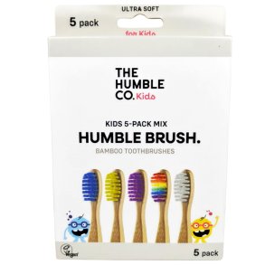 Bambus B�rnetandb�rste 5 stk. THE HUMBLE Co. Kids Original Ultra Soft