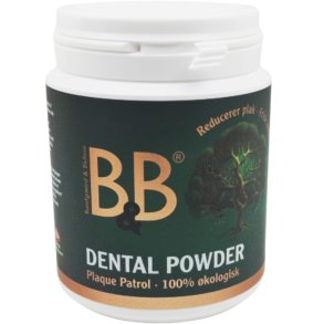 B&B Plaque Patrol� Dental Powder � Luomu hammastahna-jauhe koirille 100 g
