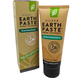Redmond Earthpaste Silver Wintergreen � mineralbaseret tandpasta med nanos�lv &amp; Xylitol (113g)