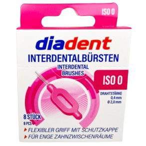 Diadent mellemrumsb�rster 8 stk. � 0,4 mm ISO 0