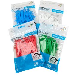 SOFTdent Butterfly tanntr�db�yler � 50 stk.