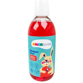 JuniorSmile Bain de bouche � la fraise – 0 % alcool (500 ml.)