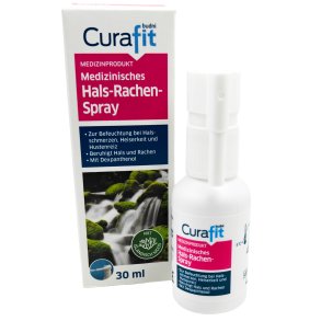 Curafit Medicinsk Hals- og Sv�lgspray med Dexpanthenol & Islandsk Mos (30 ml.)