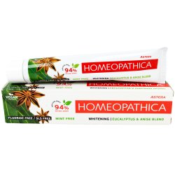 Astera Homeopathica Whitening Tandpasta � Eucalyptus &amp; Anise, Fluorfri &amp; Mintfri (75 ml.)