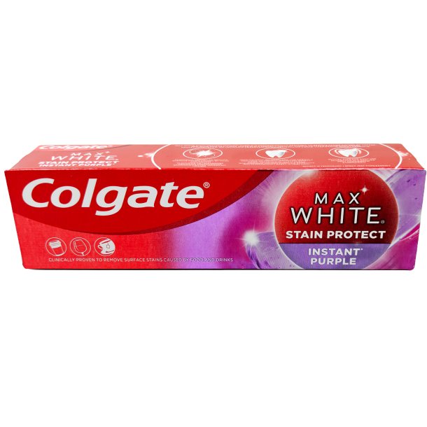Colgate Max White Instant Purple Tandpasta (75 ml.)