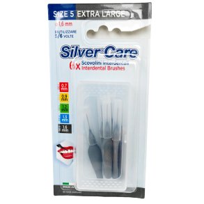Hammasv�liharjat 6 kpl SILVERCARE Extra Large 1,6 mm Size 5