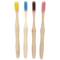 Nordics Bamboo Tandborstar Med Mjuk Borst