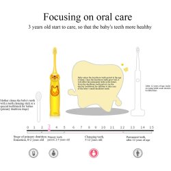 Batteri Elektrisk tannbrste for barn Inkl. 2 brstehoder Kid Electric
