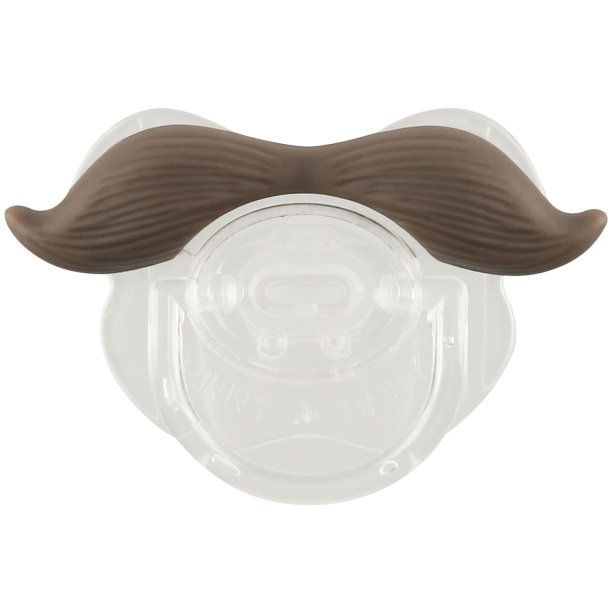 Sjov sut til baby - Brun Moustache