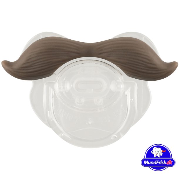 Sjov sut til baby - Brun Moustache