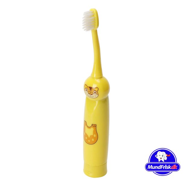 Batteri El-tandbrste Til Brn Inkl. 2 Brstehoveder Kid Electric GUL