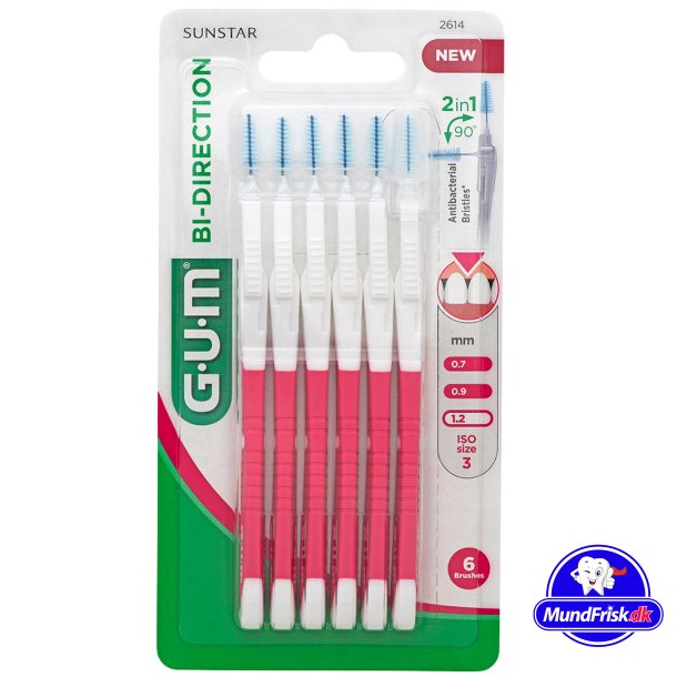 GUM Bi-Direction Interspace Borstar Fin 1,2 mm ISO 3 ROSA