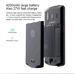 Hndterminal PDA Scanner 6.0 Android 13 inkl. Pistolgrep og dokkingstasjon 2D