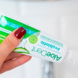 ALOEDENT Probiotic Aloe Vera Gel 75 ML. � Dentifrice sans fluor avec probiotiques et xylitol