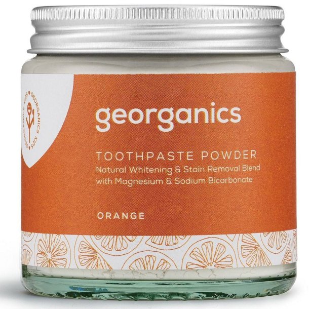 Naturlig tandkrm Powder Georganics Orange 120 ml