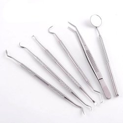 Zahnpflegeset in Blechdose - Dentalwerkzeuge aus Edelstahl - 6-teilig