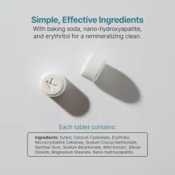 Kaylaan Refill Zahnputztabletten mit Hydroxyapatit und Bio-Mint (Beutel 90 St.)