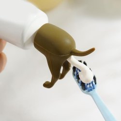 Pooping Dog Butt Tandpasta Dispenser Besrgende Hund