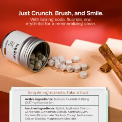 Kaylaan Xylitol Zahnputztabletten Cinnamon &amp; Fluorid (90 St.)
