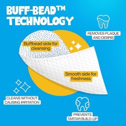 Roofus Dental Finger Wipes Minty Fresh � Fingertv�ttar f�r tandv�rd av hundar och katter (60 st.)