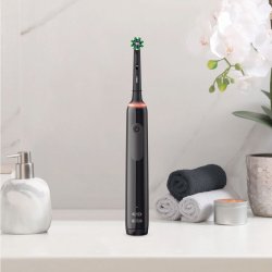 Oral-B Pro 3 3400 CrossAction SVART Elektrisk tandborste Extra borsthuvud