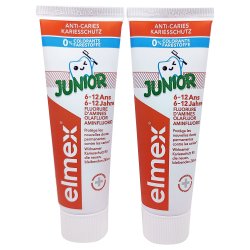 2 x 75 ml. Elmex Junior Barntandkrm Frn 6 r