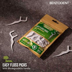 Biologisk nedbrytbar tanntrd Bentodent Easy Floss Picks