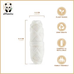 Bredygtig Tandtrd AllBambu Strawberry Refill 2 x 30 mtr.