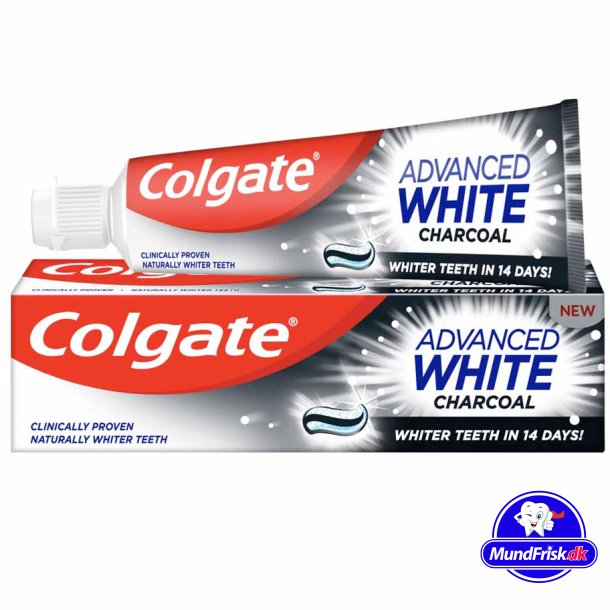 Colgate Tandpasta Advanced Whitening Charcoal 75 ml.