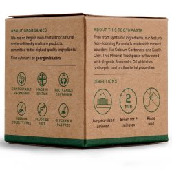 Organisk mineraltannkrem Georganics Spearmint Fluoride Free 120 ml.