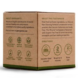 Organisk mineraltandkrm Georganics Tea Tree Fluoride Free 120 ml