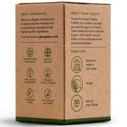 Naturlige munnvannstabletter Georganics Tea Tree 180 stk.