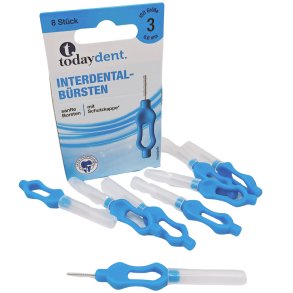 Spaltebrster 8 stk. Today Dent 0,6 mm ISO 3 BL