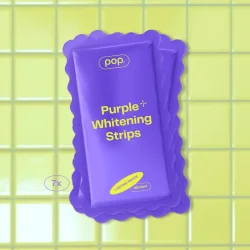 POP Purple Whitening Strips med PAP &amp; Hydroxyapatit – 7 behandlinger
