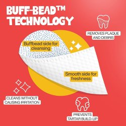 Roofus Dental Finger Wipes Unscented – tandservetter f�r hund (60 st.)