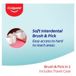 Colgate Interdental Brush &amp; Pick Soft 40 stk.