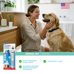 UBAVET Oral Dental Kit voor honden en katten  Enzymtandpasta, tandenborstel en vingertandenborstel (70 g)