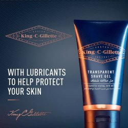 Gillette Barbergel King C. Transparent Shave Gel 150 ml