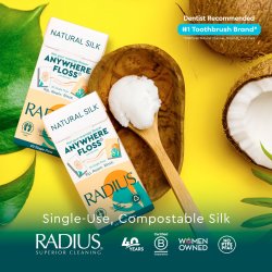 Floss Naturlig Biologiskt nedbrytbar RADIUS Natural 20 st.